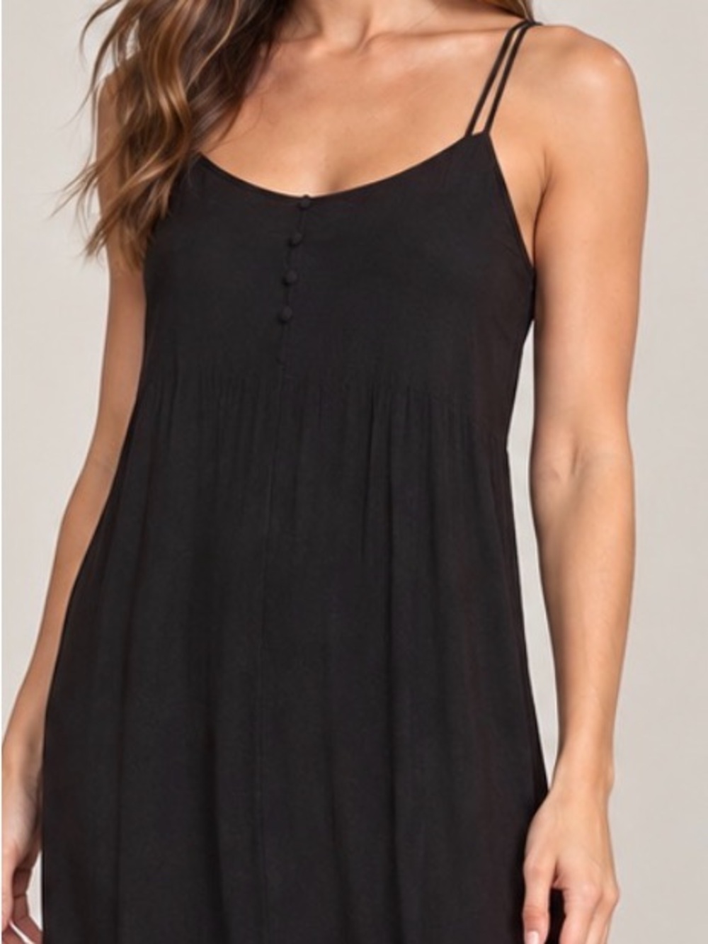 BB Dakota by Steve Madden Black Spaghetti-Strap Slip Dress
